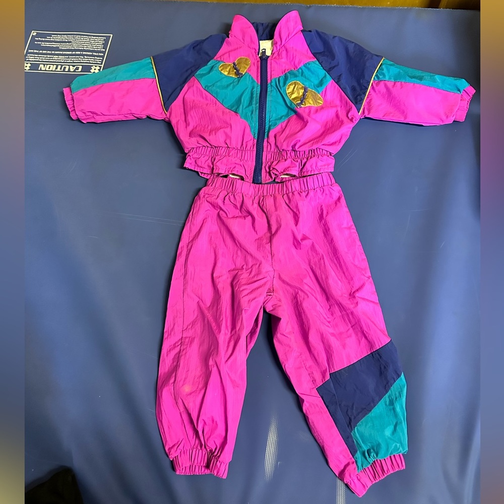 Girls Vintage Weather Tamer Girls Tracksuit 12-18 months